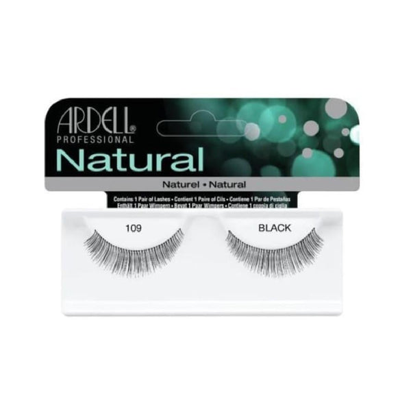 Ardell Natural Eyelashes 109 - Handmade Sterilized Human Hair, Black