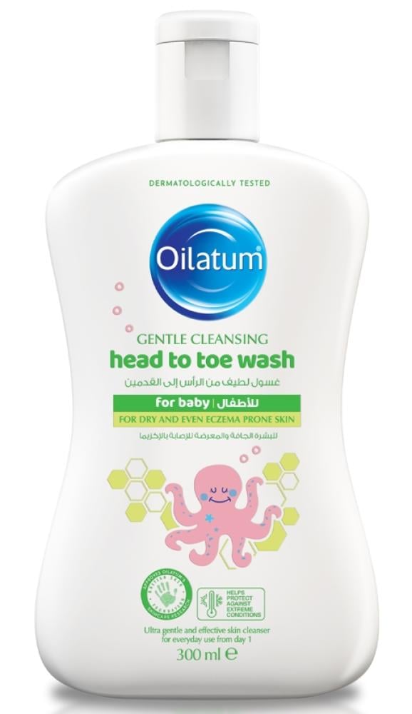 Gentle Baby Cleansing Wash for Dry Sensitive Skin Oilatum 300ml