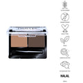 Eyebrow Powder Kit Dual Wax and Powder 02 Medium Pastel