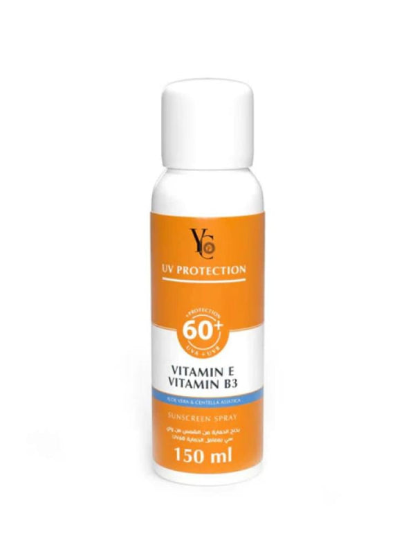 YC Sun Protection Spray SPF 60+ UV Protection - Oil-Free, Water-Resistant - 150 ml
