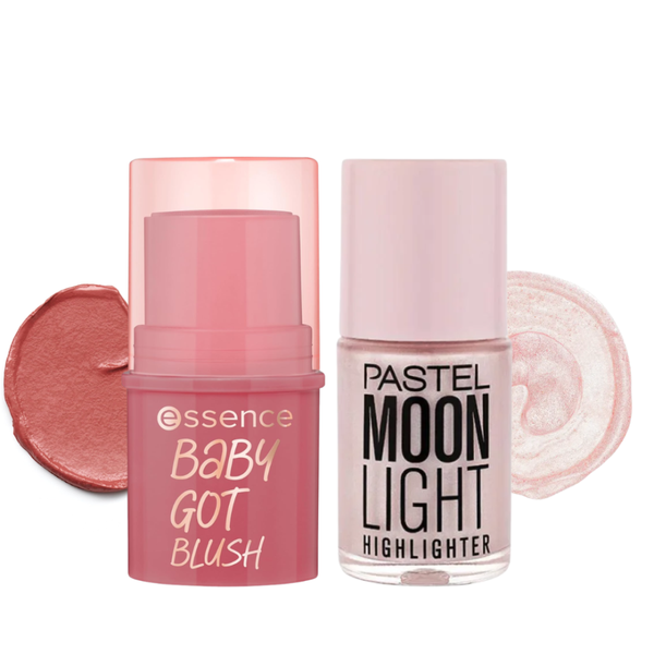 Cream Blush and Highlighter Duo Radiant Glow Essence Pastel 15ml