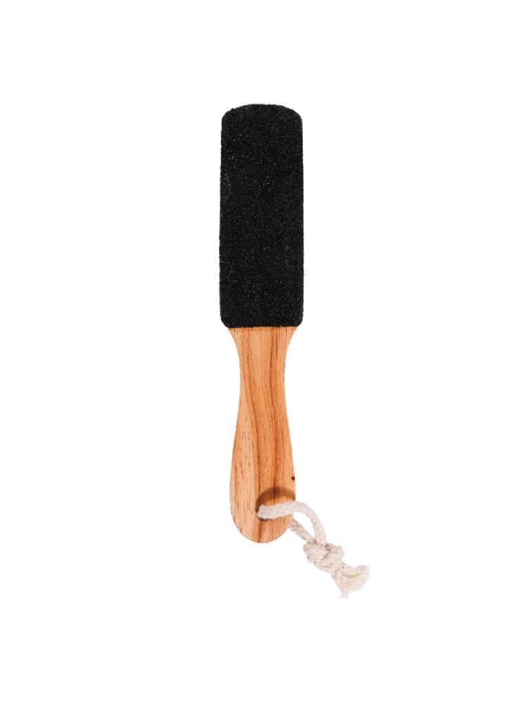Salon System Wooden Foot Scrubber - Exfoliating Pedicure Tool