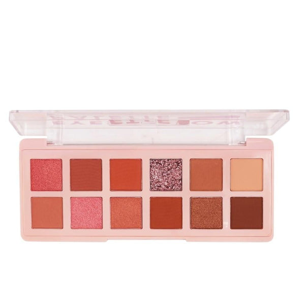 Pink Flash Eyeshadow Palette 01 Cranberry 12 Shades Matte Shimmer Metallic