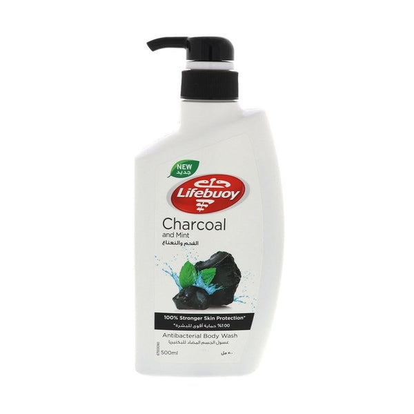 Antibacterial Body Wash Charcoal & Mint Deep Cleanse Lifebuoy 500ml