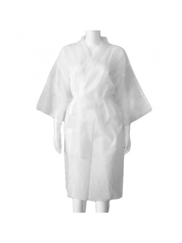 Salon System Disposable Robe - White - 10 Pieces