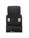 Salon System Pedicure Chair - Black Leather, Ceramic Basin, Side Drawers