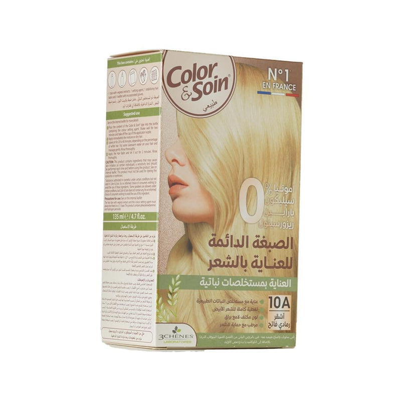 Color & Soin Ammonia-Free Hair Dye, Light Ash Blonde, 135ml