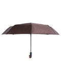 Automatic Umbrella with Wooden Handle - Brown