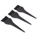 Salon System 3-Piece Wide Hair Dye Brush Set for Even Distribution