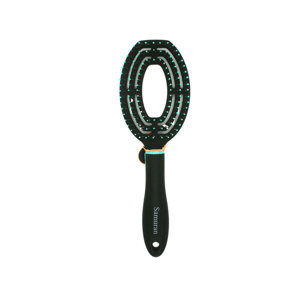 Samuran Detangling Hairbrush MS-20417-97B with Non-Slip Handle