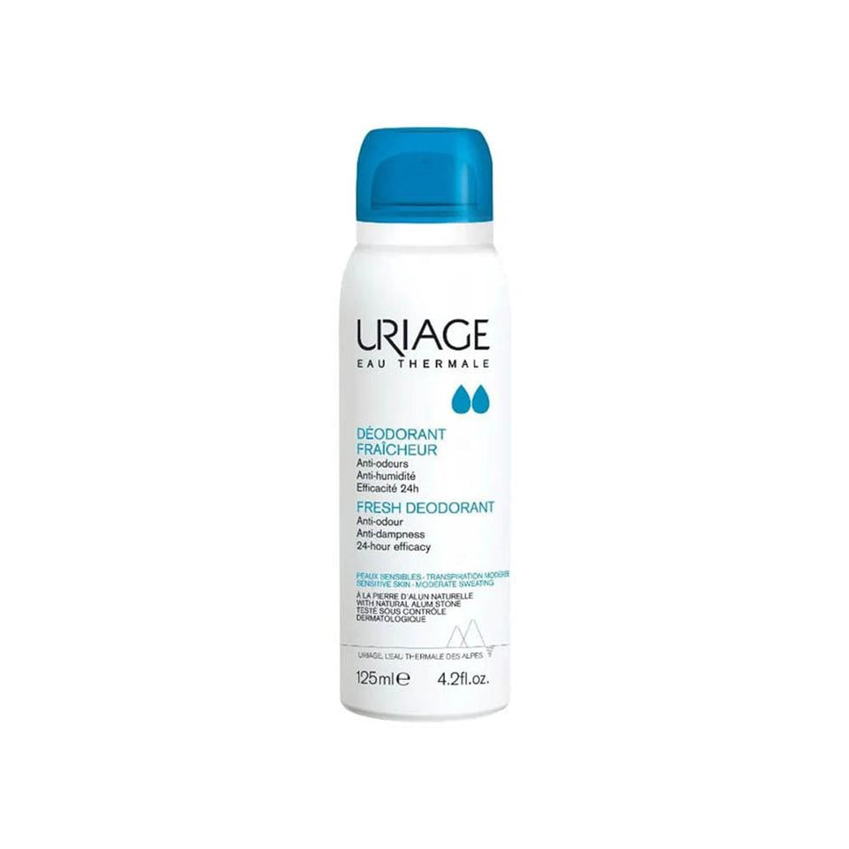 Uriage Fresh Deodorant Spray 24-Hour Protection for Sensitive Skin 125ml