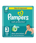 Pampers Diapers Taped Rash Protection Secure Fit Size 3 17 Count