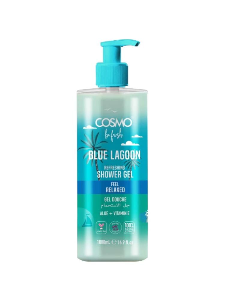 Refreshing Shower Gel Aloe Vera Vitamin E Hydrating Body Care Cosmo 1000ml