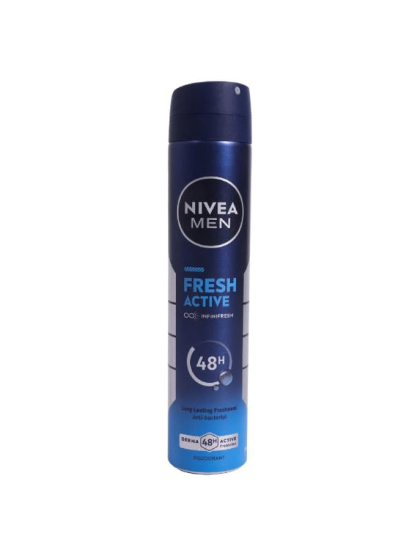 Nivea Deodorant Spray Fresh Active Men - 48hr Protection, 200ml