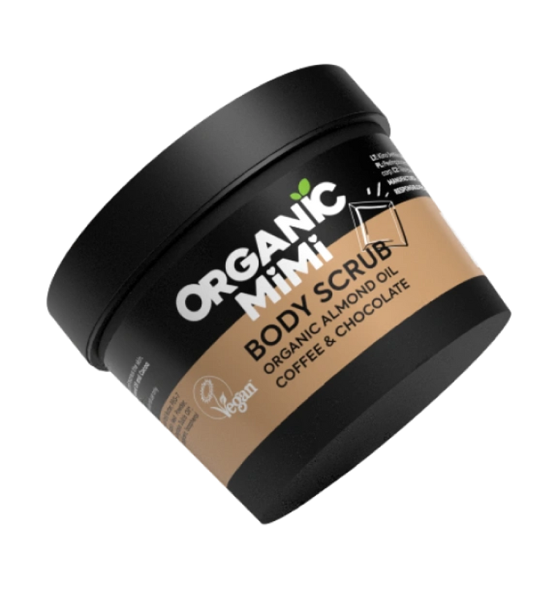 Coffee Body Scrub Exfoliating Chocolate Aroma Organic Mimi 120g
