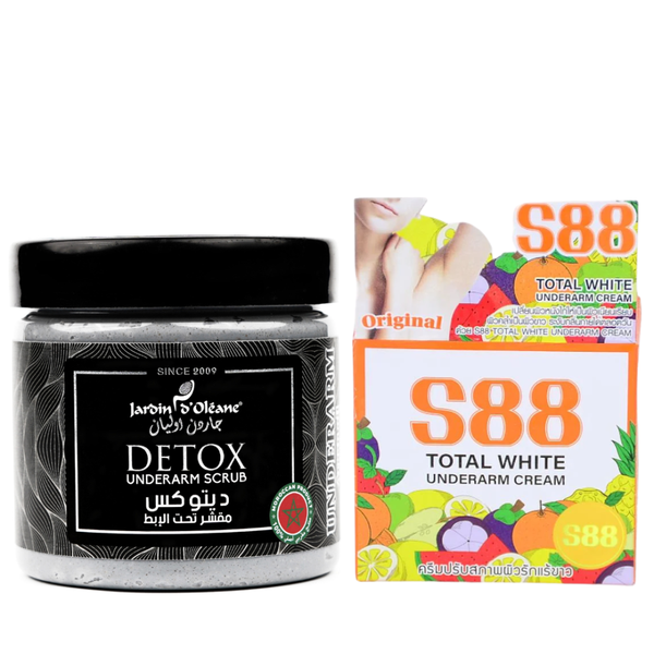 Jardin d'Ol‚ane Detox Scrub & S88 Cream Underarm Whitening Set