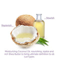 Hair Styling Cream Defining Coconut Oil Jojoba Shea Butter Giovanni 295ml