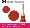 Shop Nail Polish 1 Seconde Rouge Provence 54 Long-Lasting Bourjois 9ml