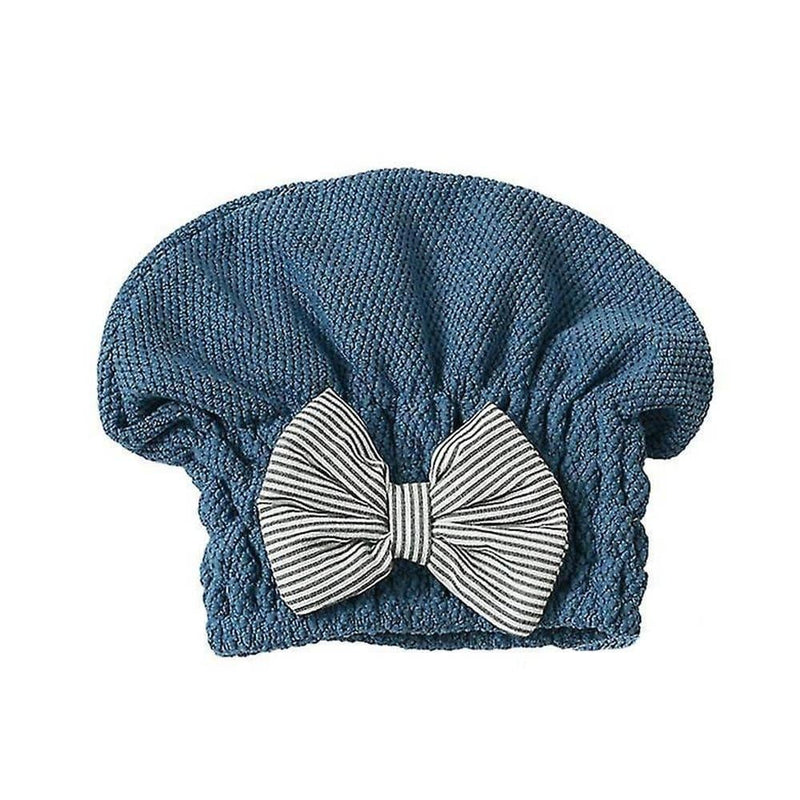 Hair Drying Hat with Bow Super Absorbent Mini Good One Size