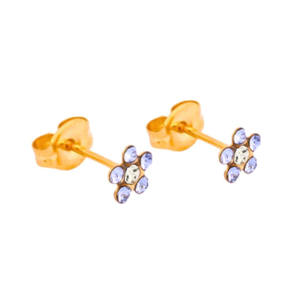 Studex Medical Earring S6284 Zircon Stud Nickel-Free Gold-Plated