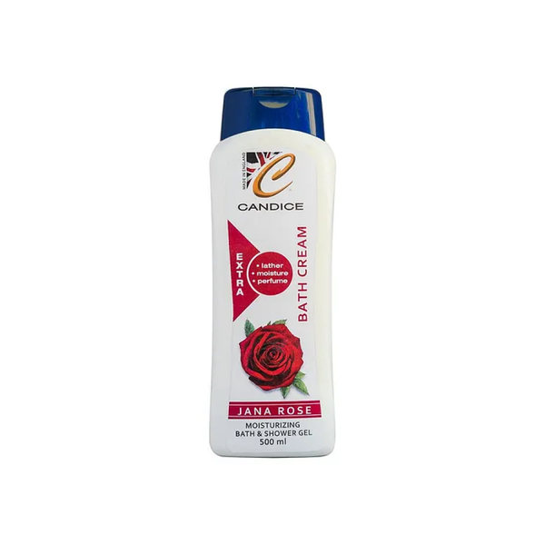 Candice Jana Rose Moisturizing Shower Gel, Floral Scent, 500 ml