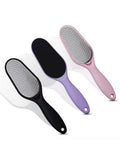 Salon System Dual-Sided Foot File with Plastic Handle - Multicolor