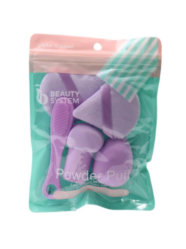 Beauty System Makeup Sponge Set - 5 Pieces - Multi-Color