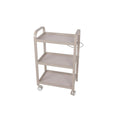 Salon System 3-Tier Trolley - Milk Grey - Metal Structure