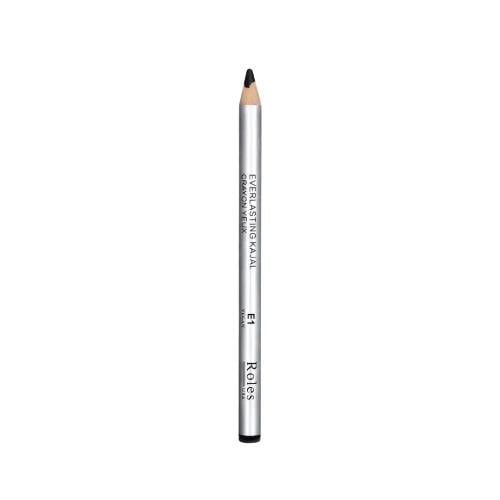 Roles Waterproof Eyeliner Pencil, Black, Smudge-Proof, Long-Lasting