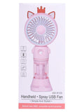 Handheld Fan with Water Spray Mini Misting Portable Cooler 1pc