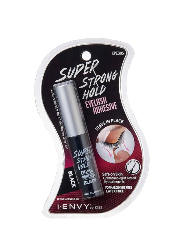 Kiss I-Envy Strong Hold Eyelash Adhesive - Black, 5g