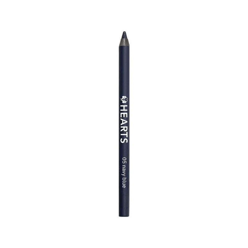 Matte Navy Blue Eyeliner Pencil Waterproof Long-Wear HEARTS 1.2g