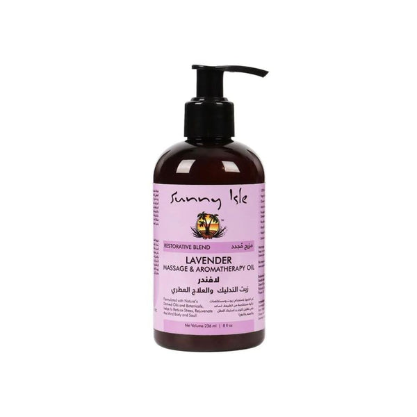 Lavender Massage Oil Aromatic Relaxing Sunny Isle 236ml