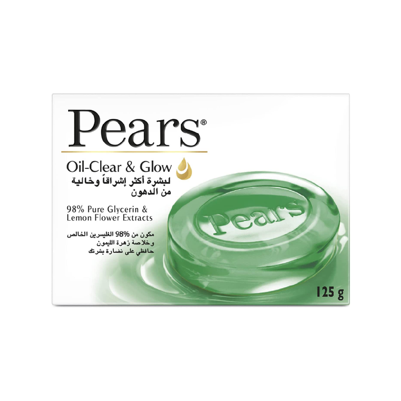 Pears Glycerin Soap Green for Oily Skin, 125g