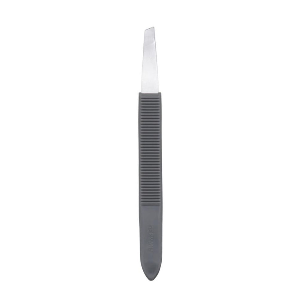 Titania Straight Tip Tweezers Ergonomic Grip for Hair Removal Metal 1 piece