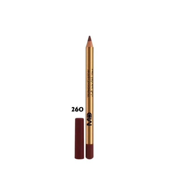 MD Waterproof Lip Liner Pencil, Shade 260