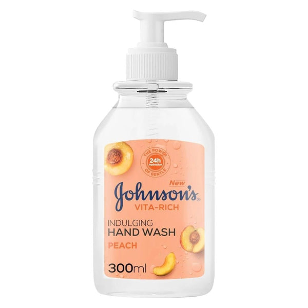 Best Hand Wash Peach Indulging Moisturising Cleansing Formula Johnson 300ml