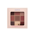 Katia Eyeshadow Palette 04 Ranking Rosie - 9 Shades, Matte & Shimmer