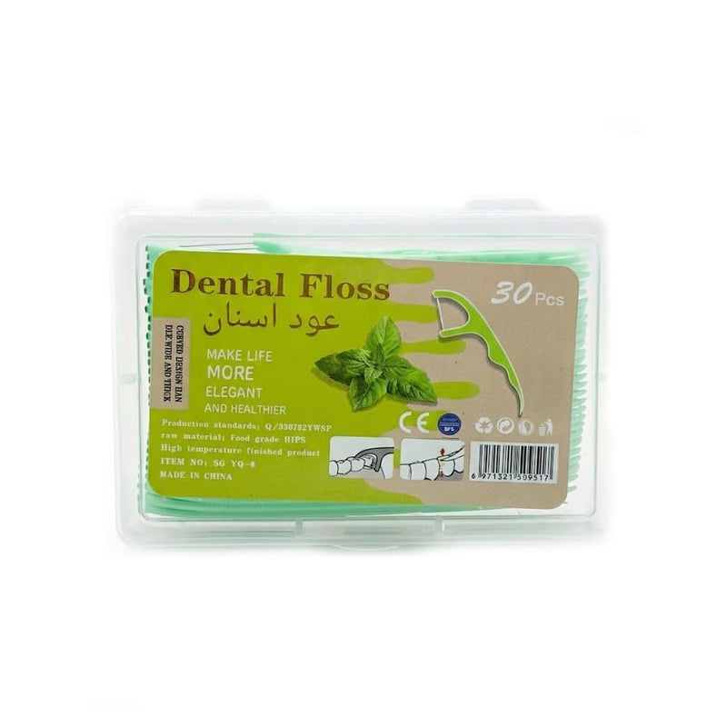 Dental Floss Picks Mint 30 Pieces Best Floss Picks for Braces