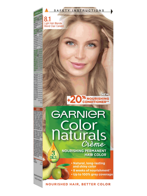 Ash Blonde Hair Color Light Ash Blonde 8.1 Garnier 100ml