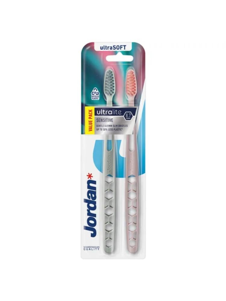 Ultra Soft Toothbrush Sensitive Teeth Gums Eco-Friendly Jordan 2 Pack