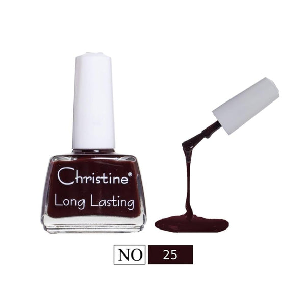 Christine Nail Polish Number 25 Quick-Drying Glossy Finish 1 Coat