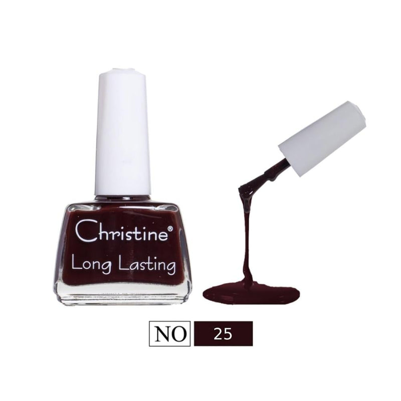Christine Nail Polish Number 25 Quick-Drying Glossy Finish 1 Coat