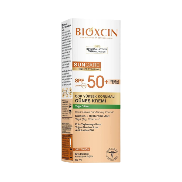 Bioxcin Tinted Sunscreen Cream SPF 50+ for Oily Skin, 50ml