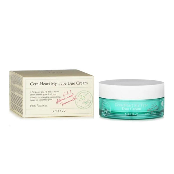 Axis-y Cera Heart My Type Duo Cream for Oily and Dry Areas, 60ml