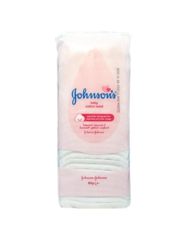 Baby Cotton Wool Gentle Facial Cleansing Johnson's 80g
