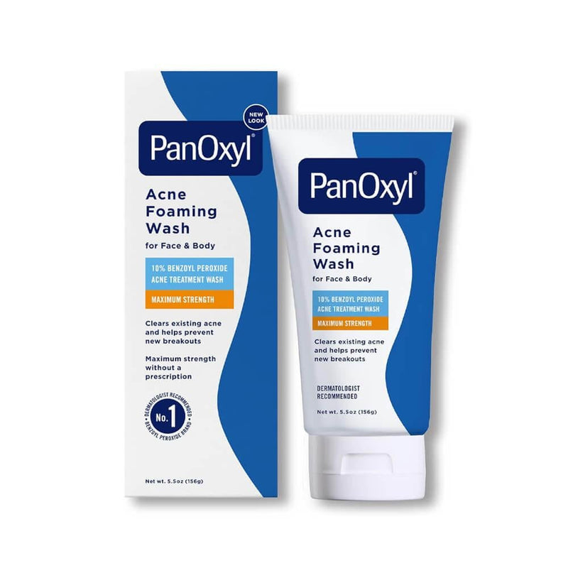 Benzoyl Peroxide Foaming Cleanser Acne Wash 10% Panoxyl 156g