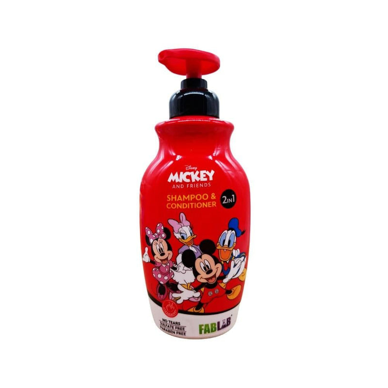 Kids Shampoo and Conditioner 2 in 1 Tear-Free Fab Lab Mickey & Friends 500ml
