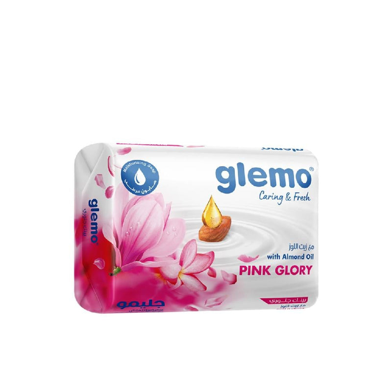 Glemo Almond Oil Soap, Moisturizing Cleansing Bar for Nourished Skin, 70g