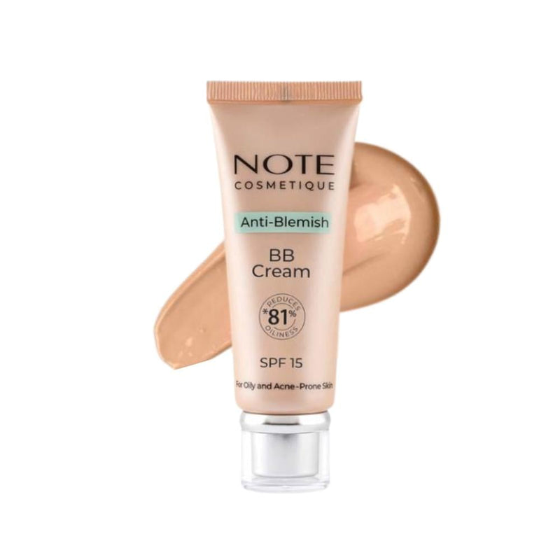 Note BB Cream for Oily Skin, Natural Beige, Oil Control, Matte Finish